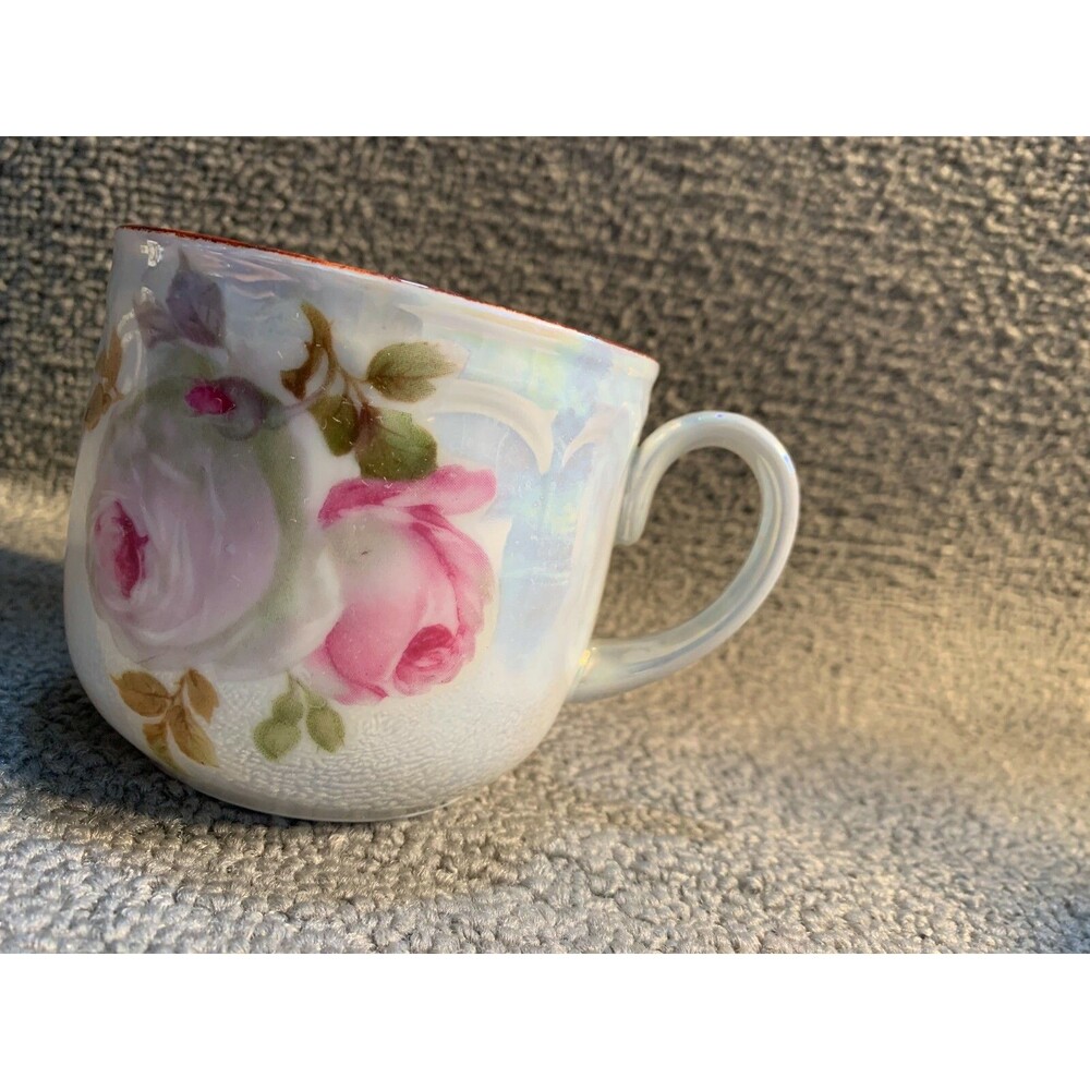 Kehlchergen Bavaria Tea Cup Shiny paint Floral White